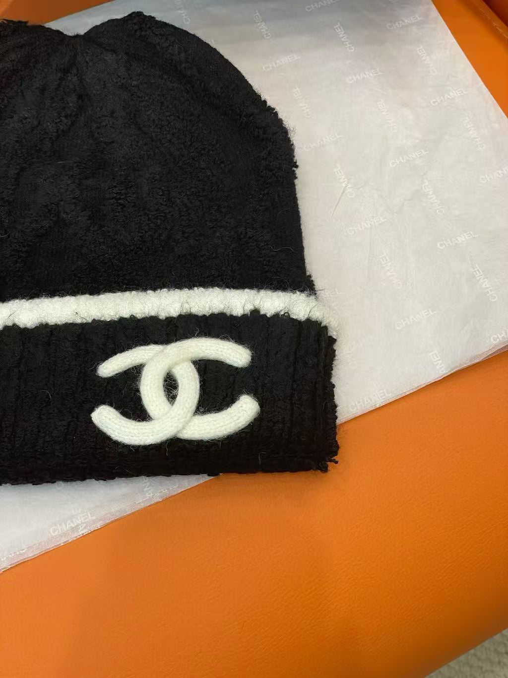 Chanel Colorblock Knit Beanie - 1149273248 - Photo 3