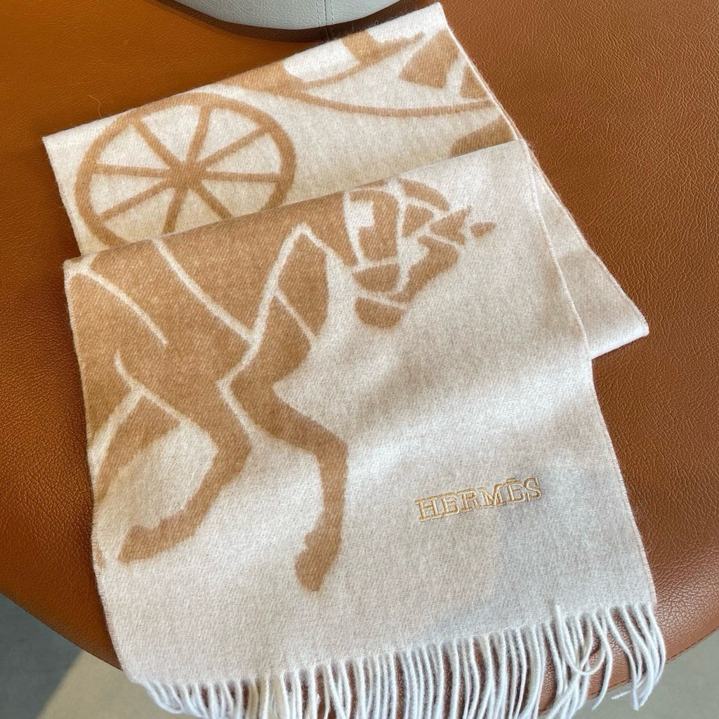 Hermes Jacquard Embroidered Scarf - 973237584 - Photo 3