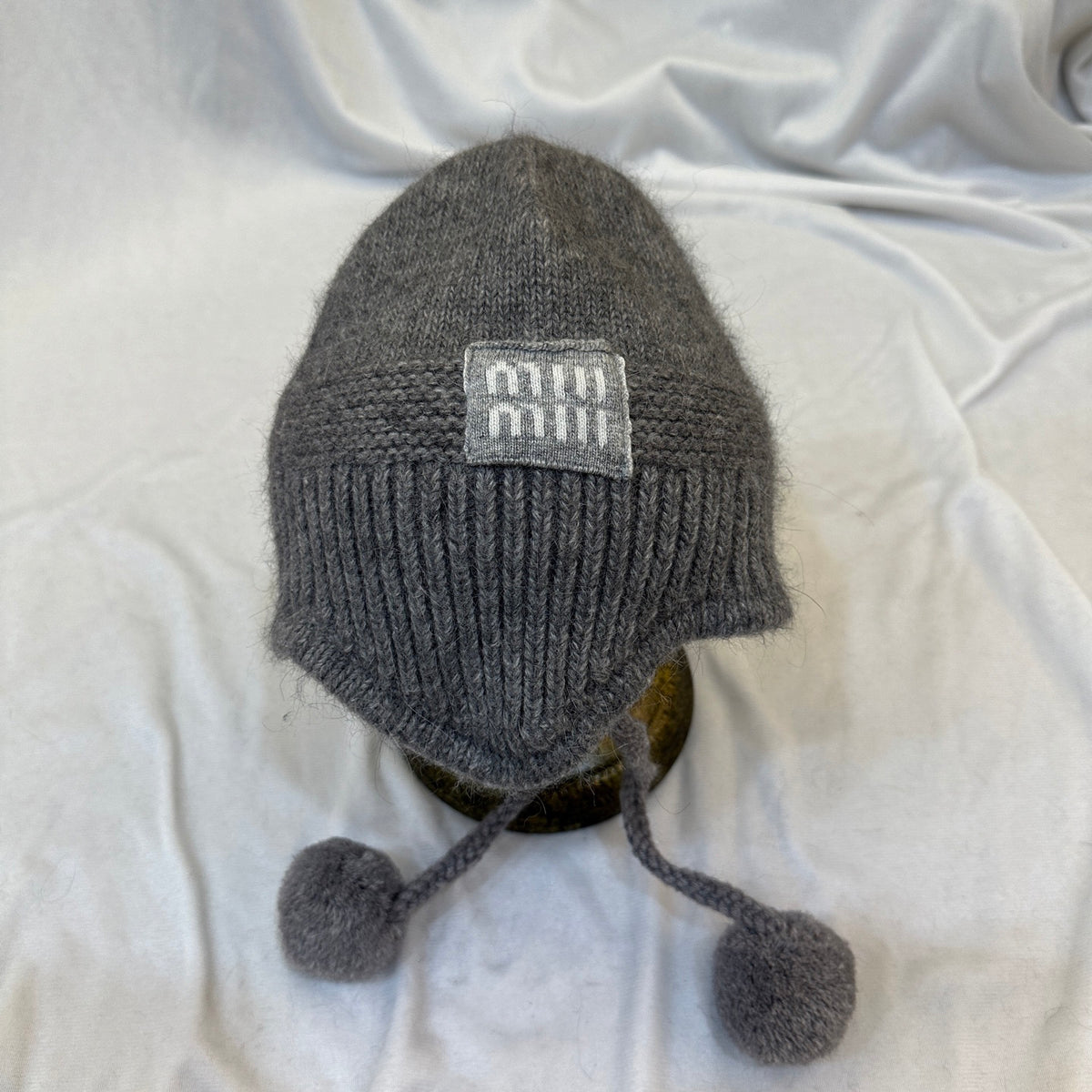 Miu Miu Knit Pom-Pom Bucket Hat - 1141791829 - Photo 3