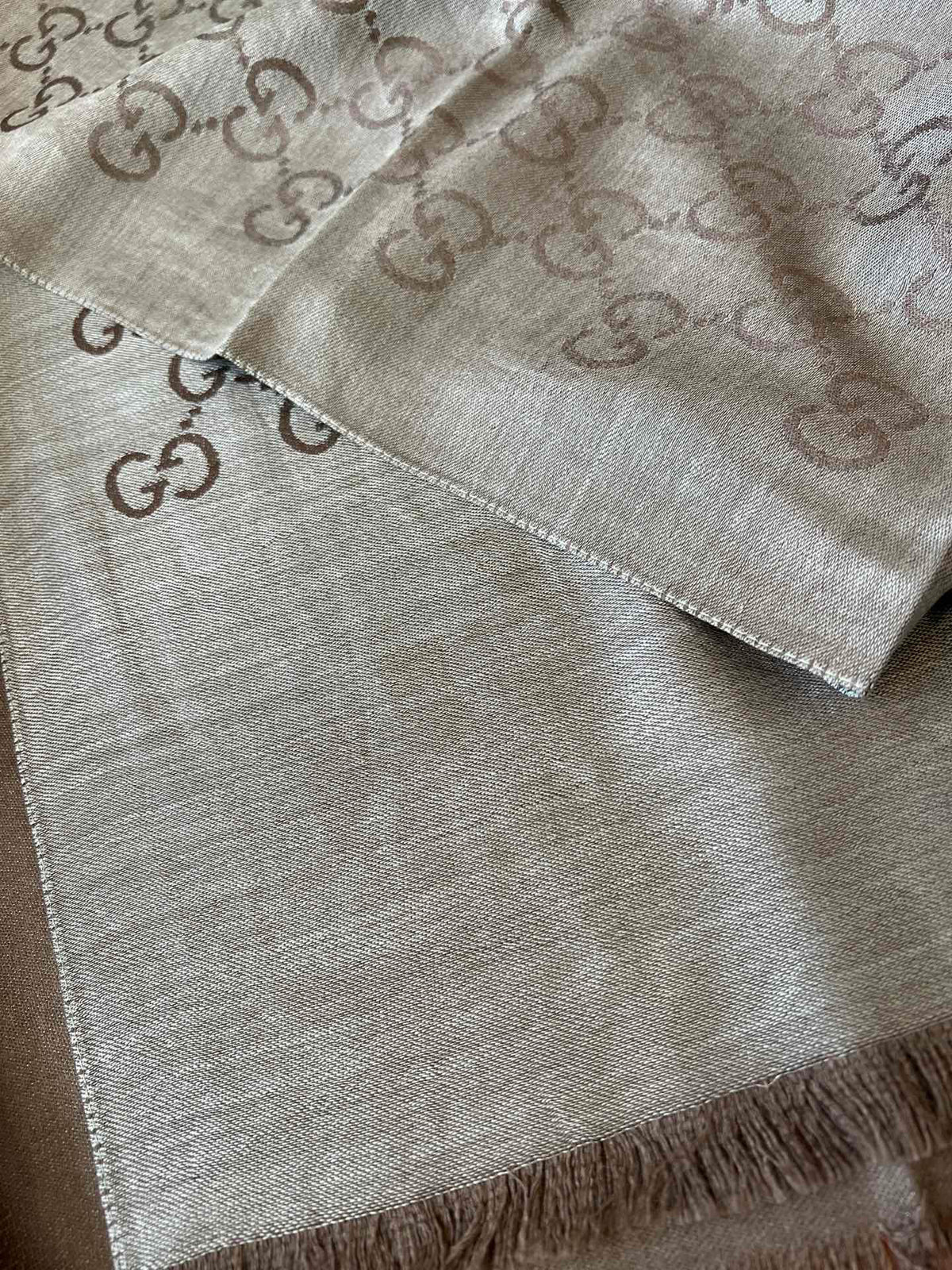 Gucci Jacquard Logo Detail Scarf - 985844359 - Photo 3