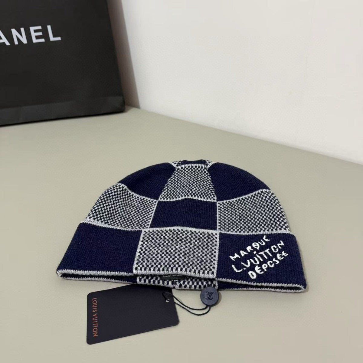 Chanel Logo Detail Knit Beanie - 1141779055 - Photo 3