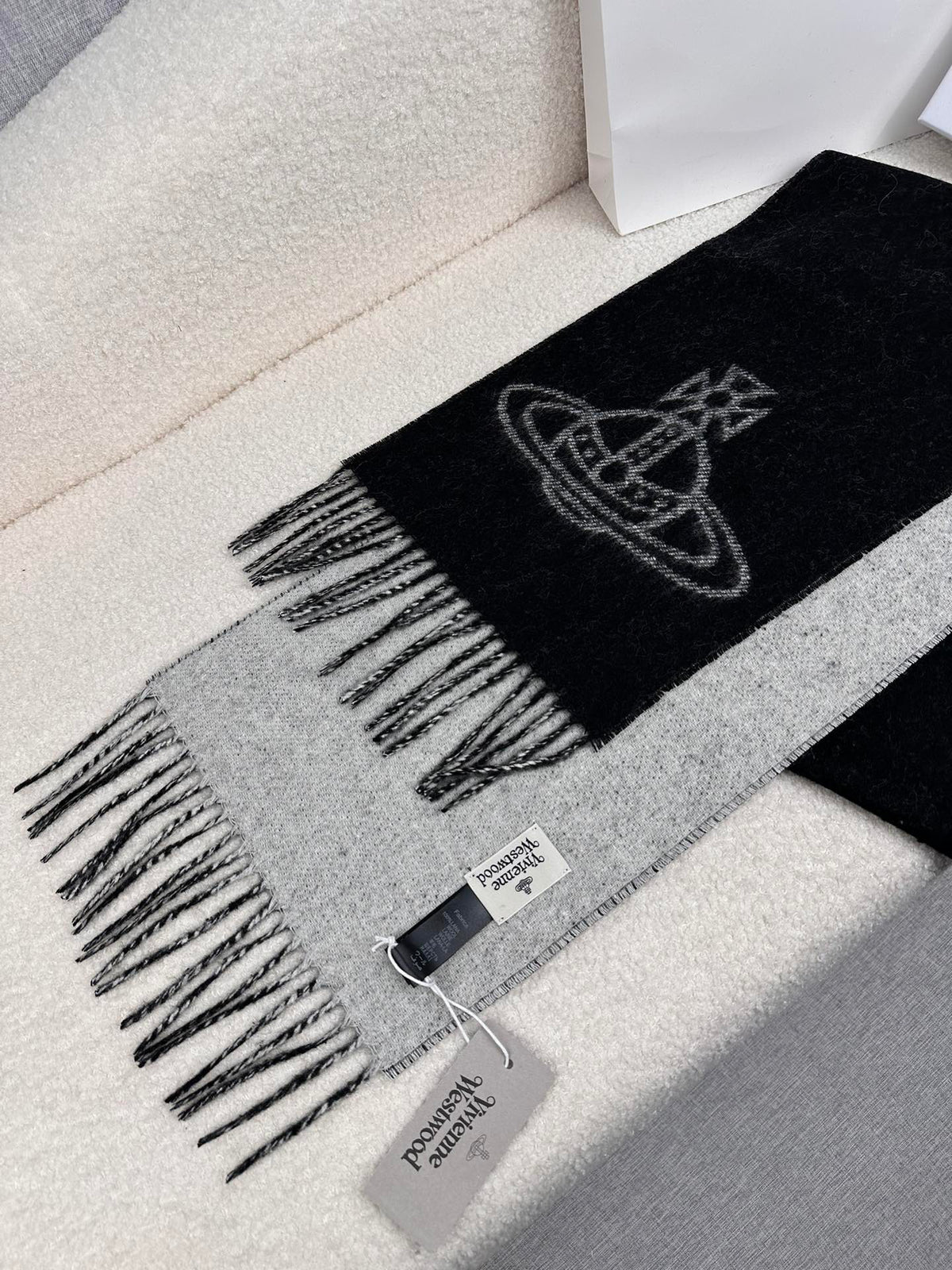 Vivienne Westwood Jacquard Logo Detail Scarf - 973237511 - Photo 3