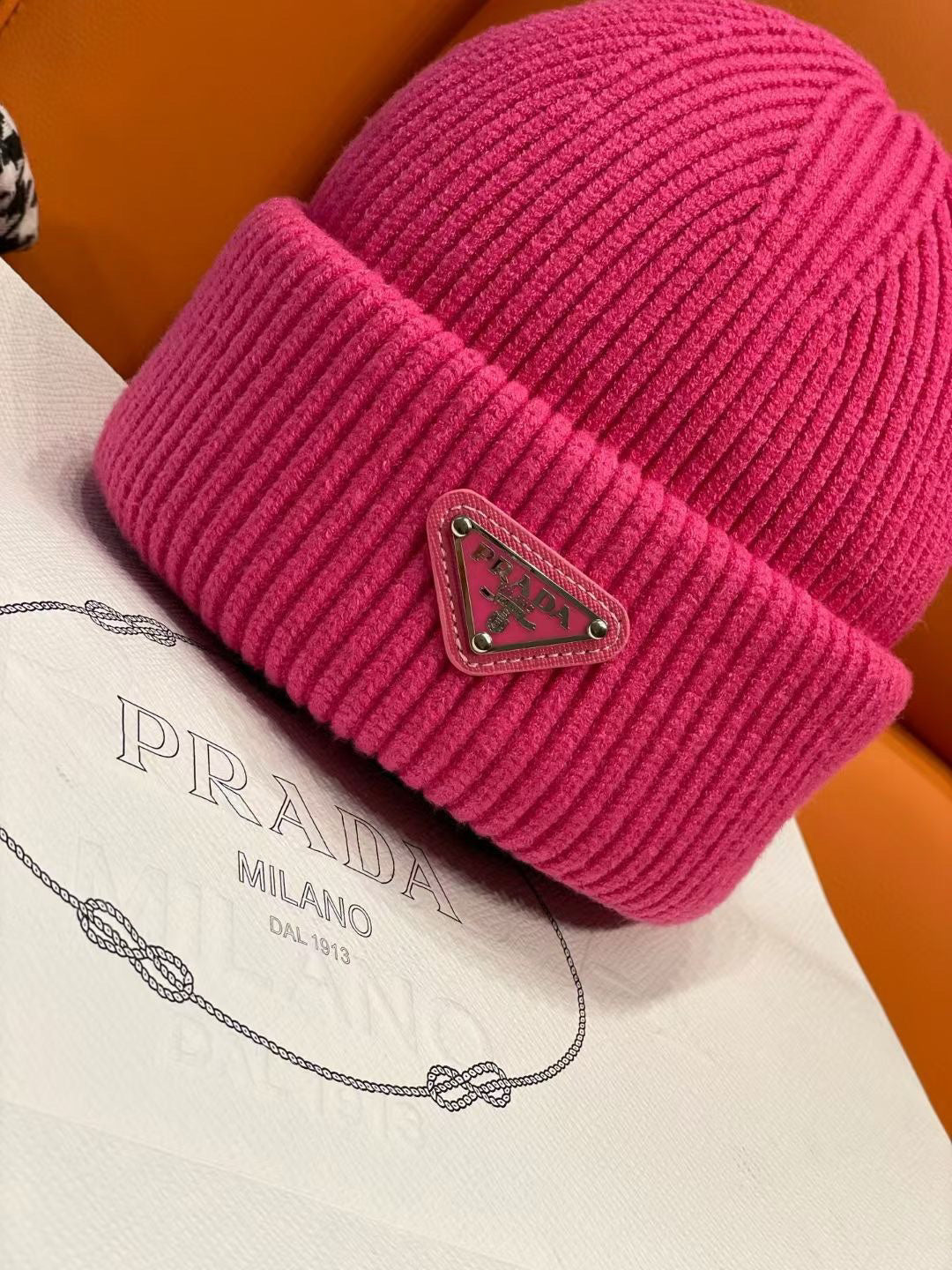 Prada Knit Beanie - 1141790756 - Photo 3