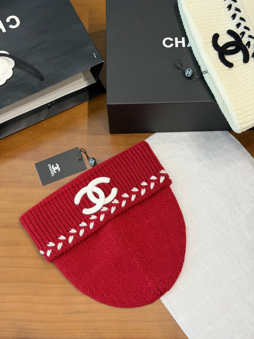 Chanel Knit Beanie - 1245543977 - Photo 3