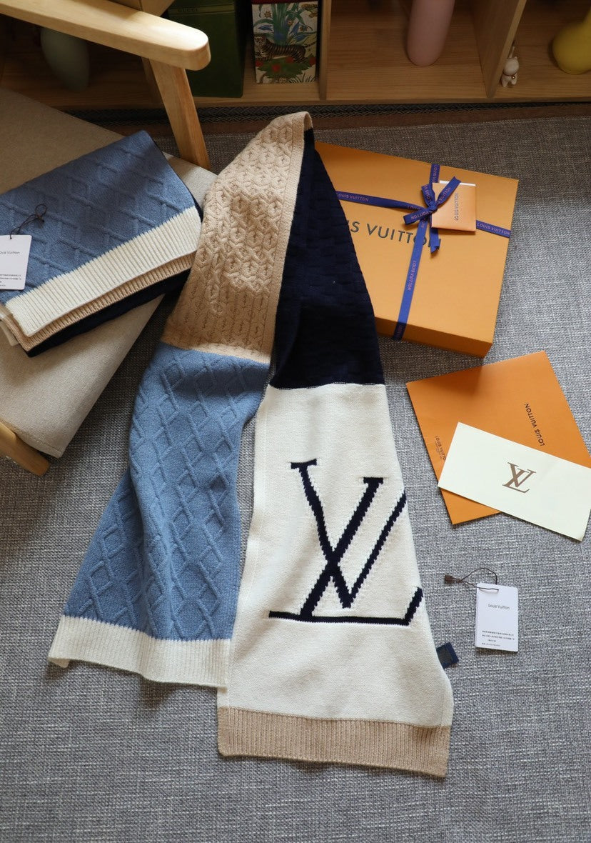 Louis Vuitton Colorblock Knit Scarf - 950099948 - Photo 3