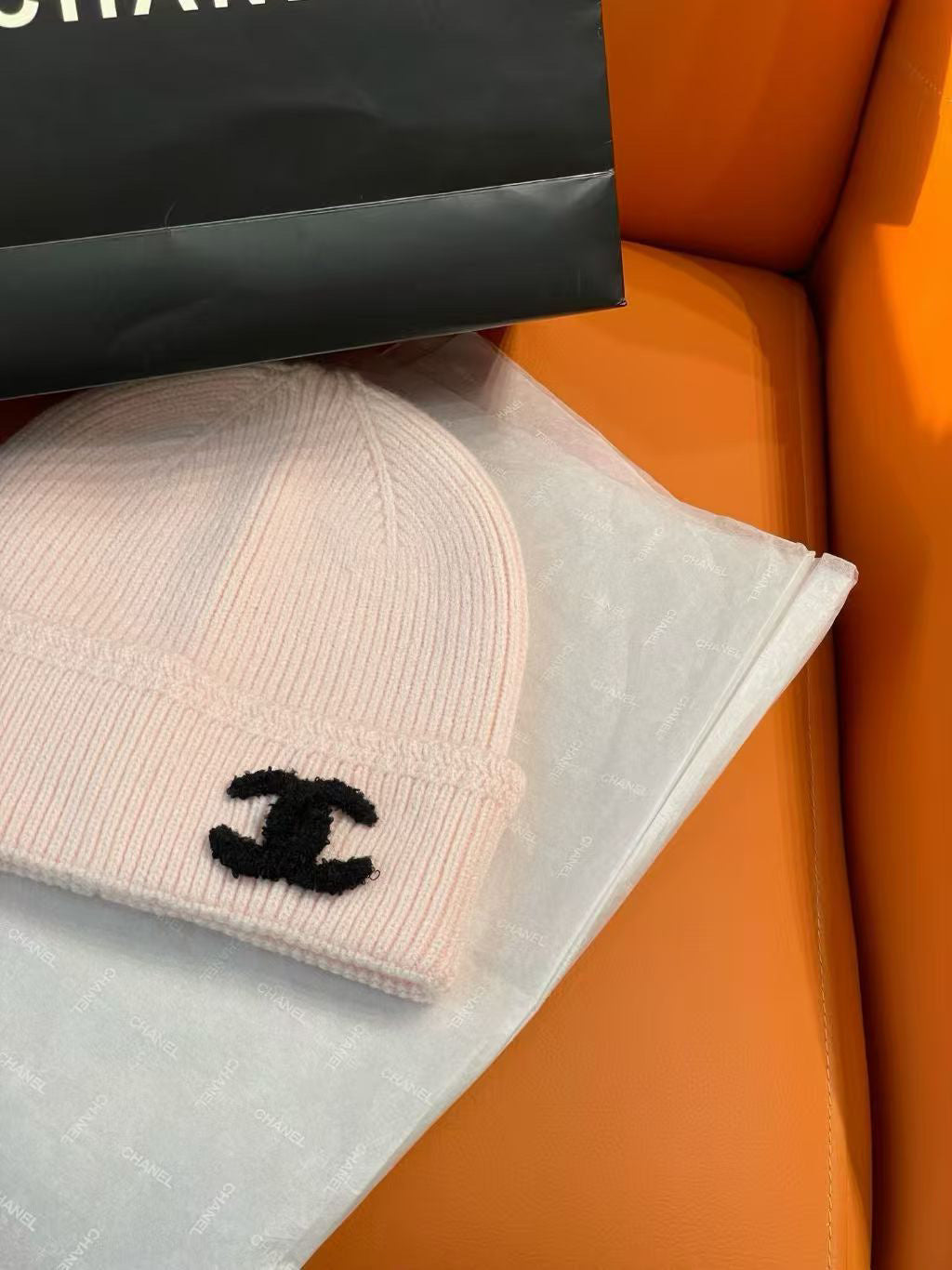 Chanel Logo Detail Knit Beanie - 1149273104 - Photo 3