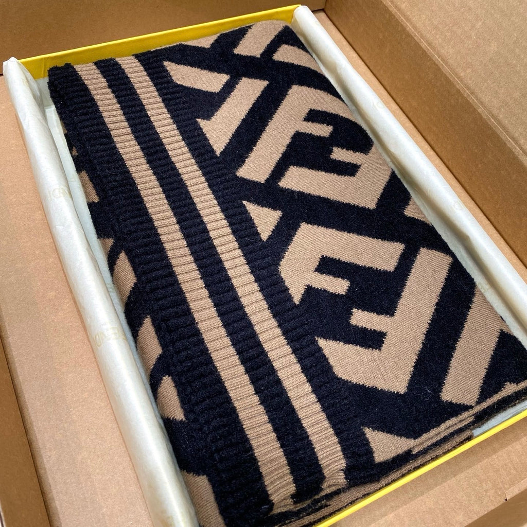 Fendi Jacquard Logo Detail Scarf - 1245380499 - Photo 3