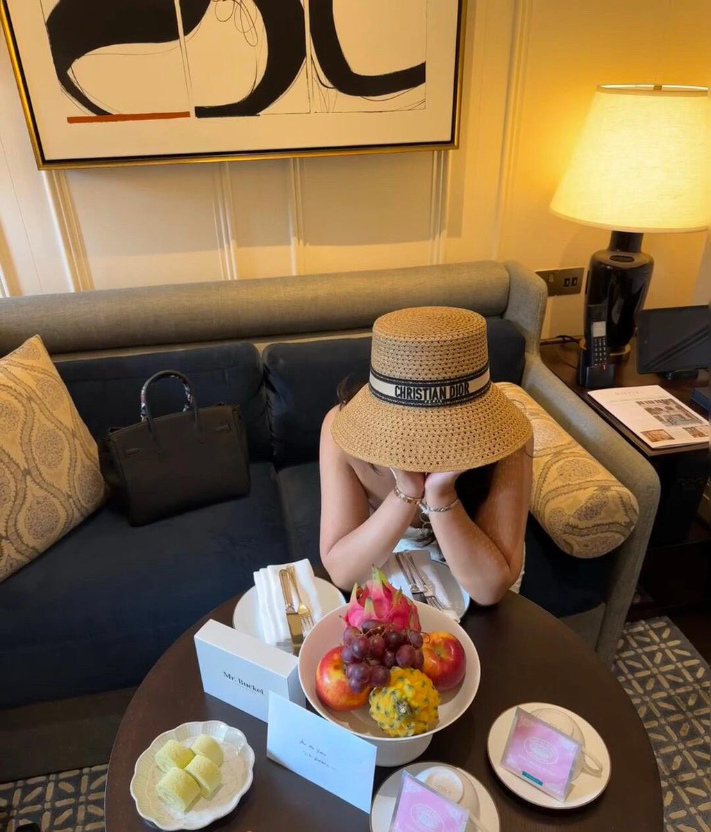 Dior Embroidered Logo Detail Sun Hat - 1009271955 - Photo 3