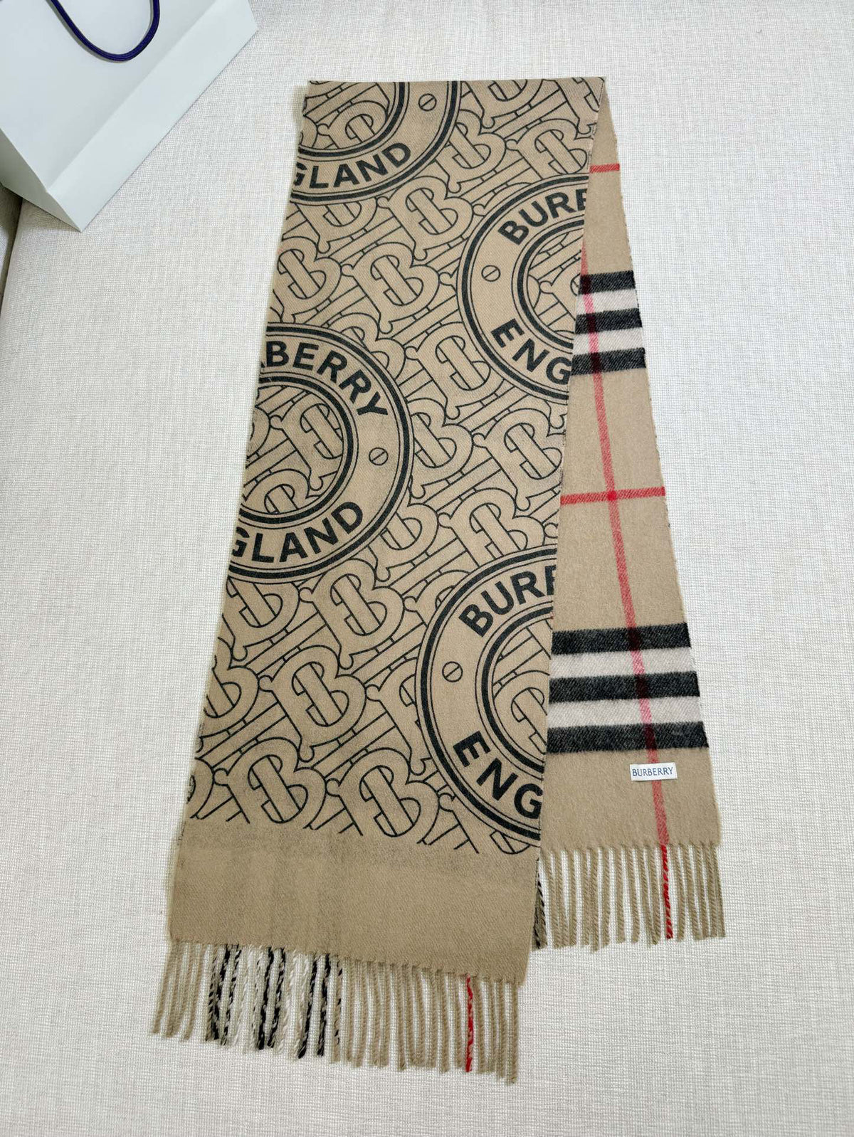 Burberry Check Pattern Printed Scarf - 973645619 - Photo 3