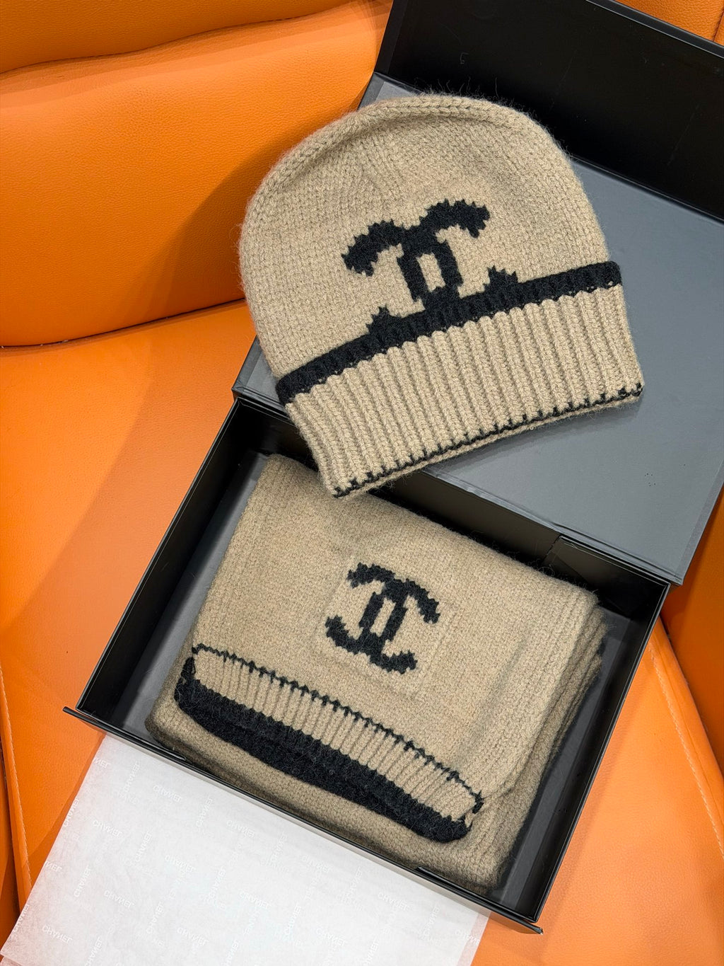 Chanel Jacquard Colorblock Accessory Set - 1245544584 - Photo 3