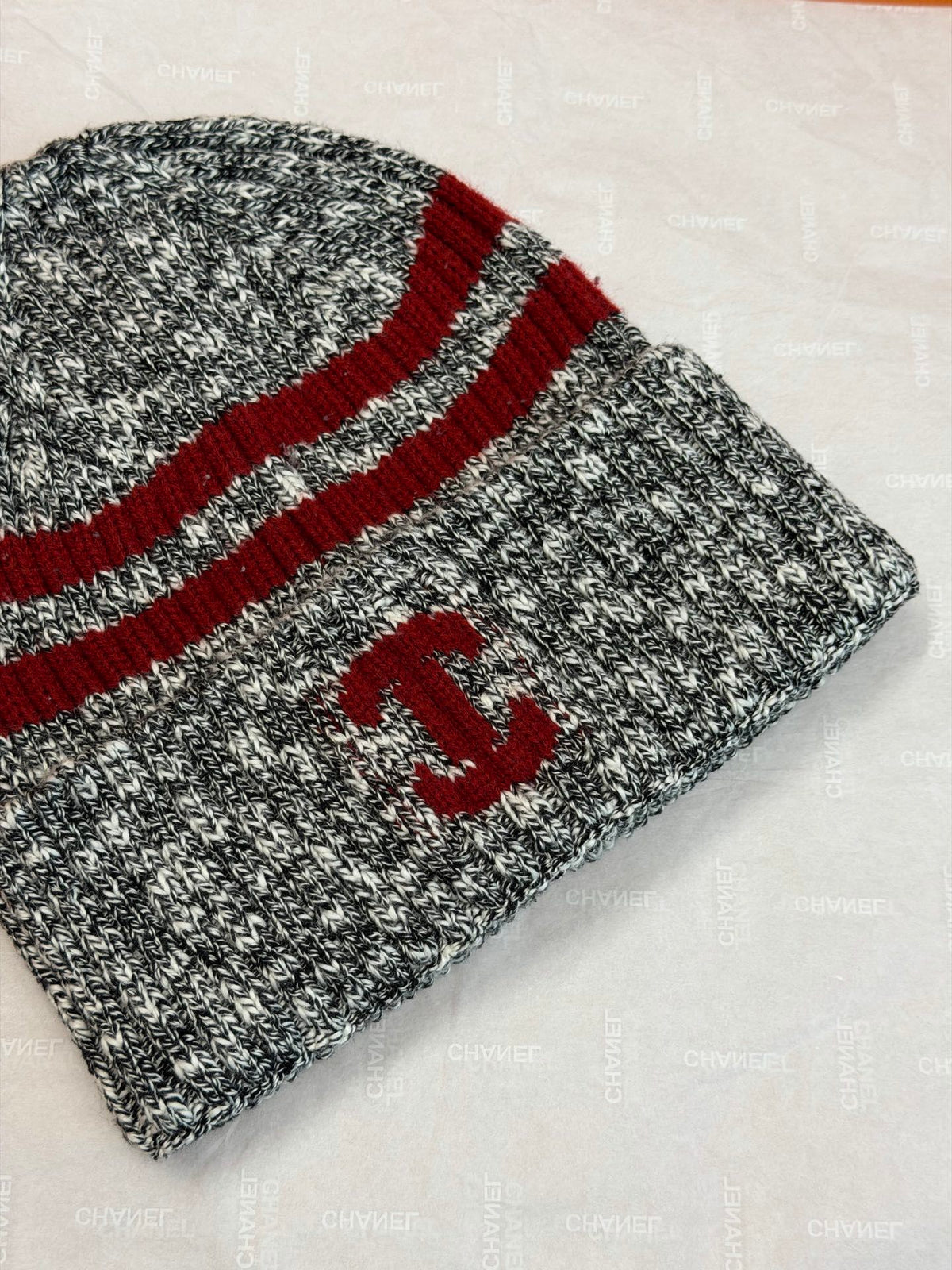 Chanel Jacquard Colorblock Beanie - 1245543947 - Photo 3