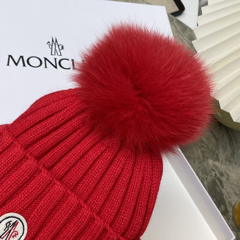 Moncler Knit Pom-Pom Beanie - 1107213991 - Photo 3