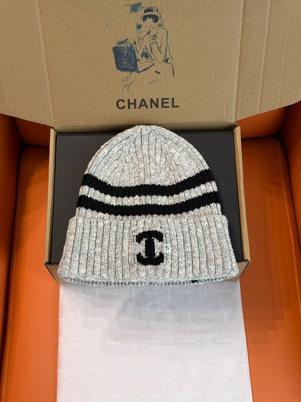 Chanel Jacquard Knit Beanie - 1245543915 - Photo 3