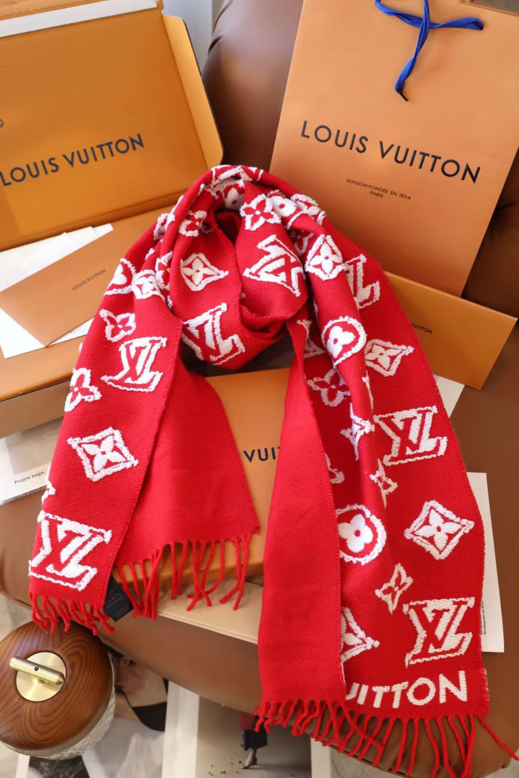Louis Vuitton Colorblock Scarf - 973281505 - Photo 3