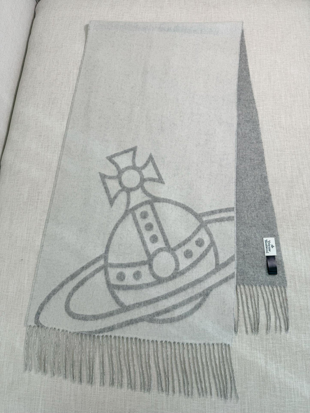 Vivienne Westwood Jacquard Logo Detail Scarf - 973646155 - Photo 3