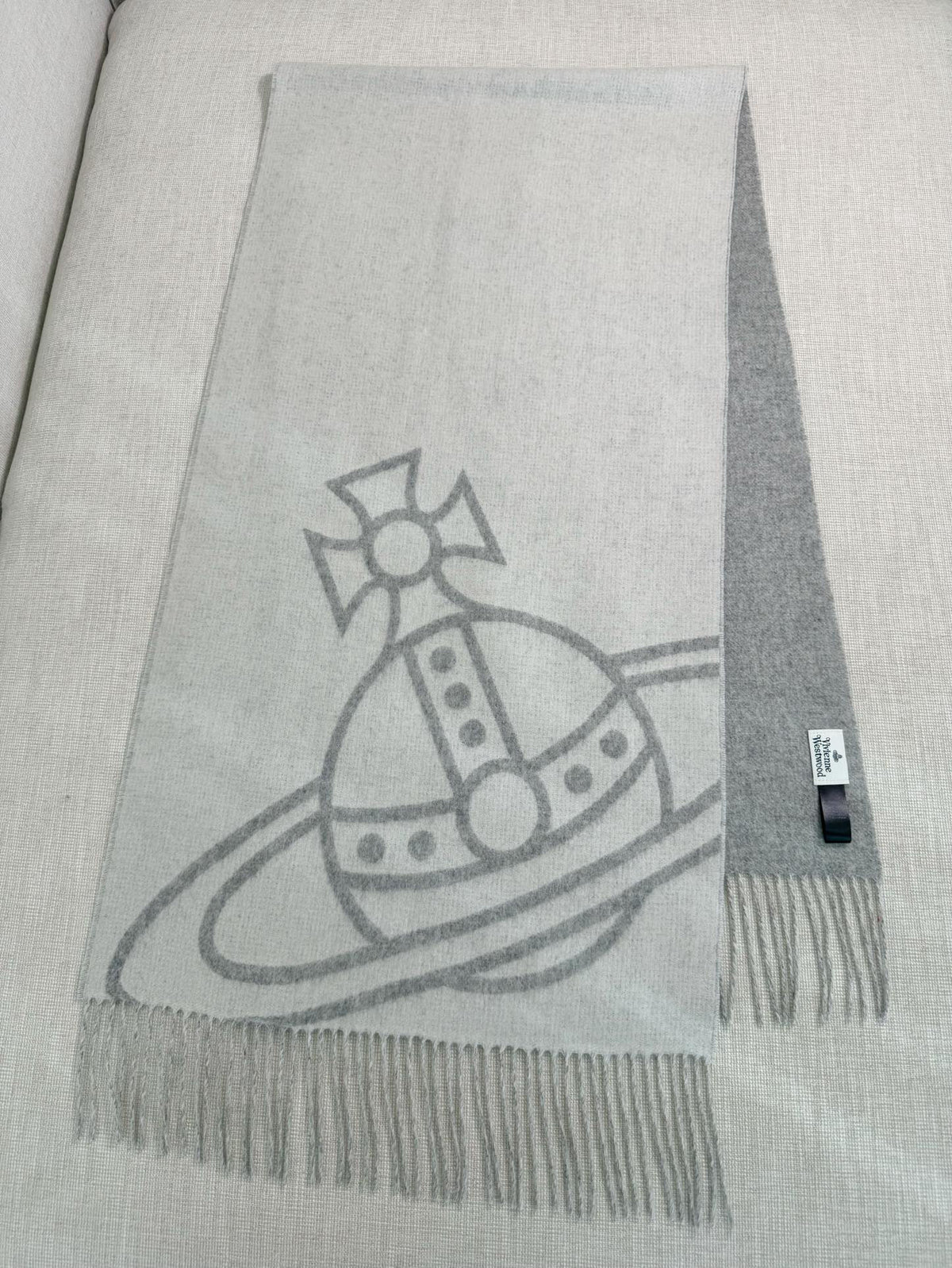 Vivienne Westwood Jacquard Logo Detail Scarf - 973646155 - Photo 3