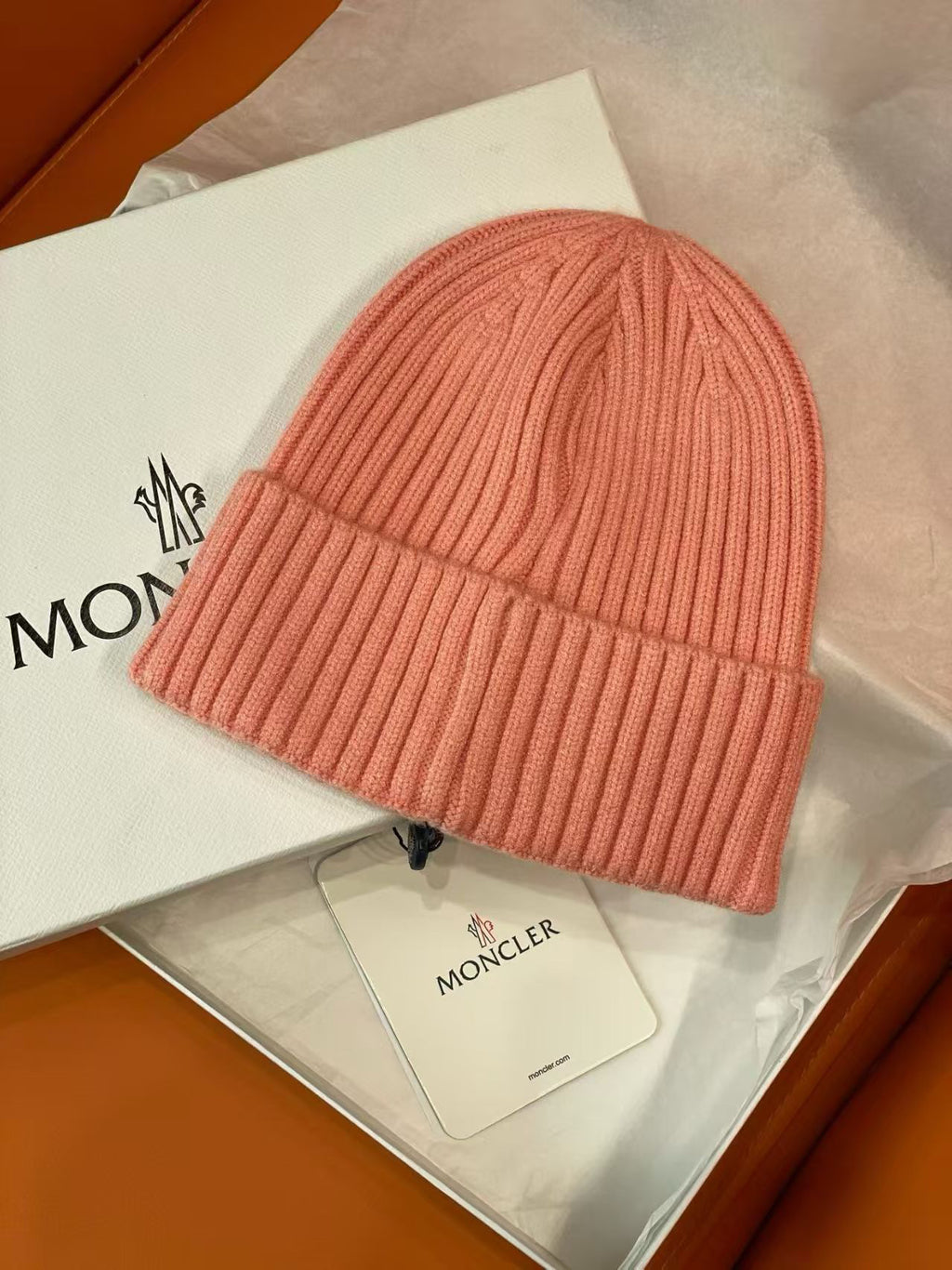 Moncler Logo Detail Knit Beanie - 1149273365 - Photo 3