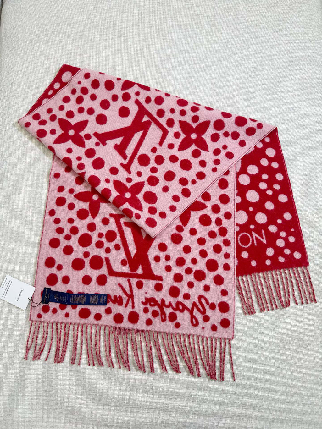 Louis Vuitton Jacquard Logo Detail Scarf - 973645050 - Photo 3