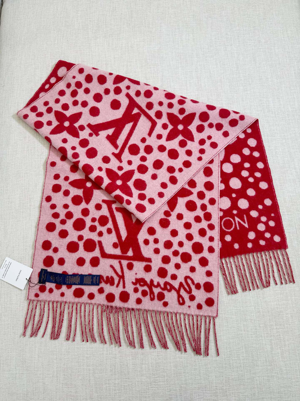 Louis Vuitton Jacquard Logo Detail Scarf - 973645050 - Photo 3