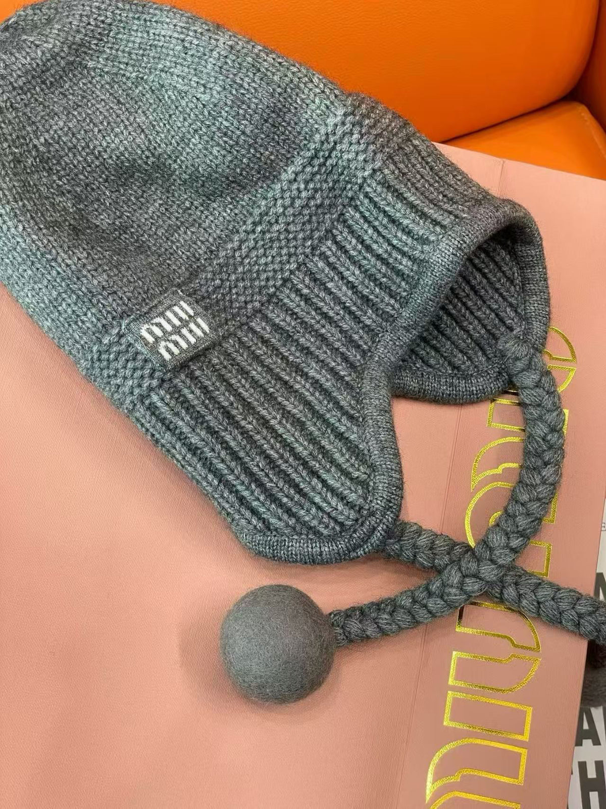Miu Miu Knit Earflap Hat - 1149273075 - Photo 4