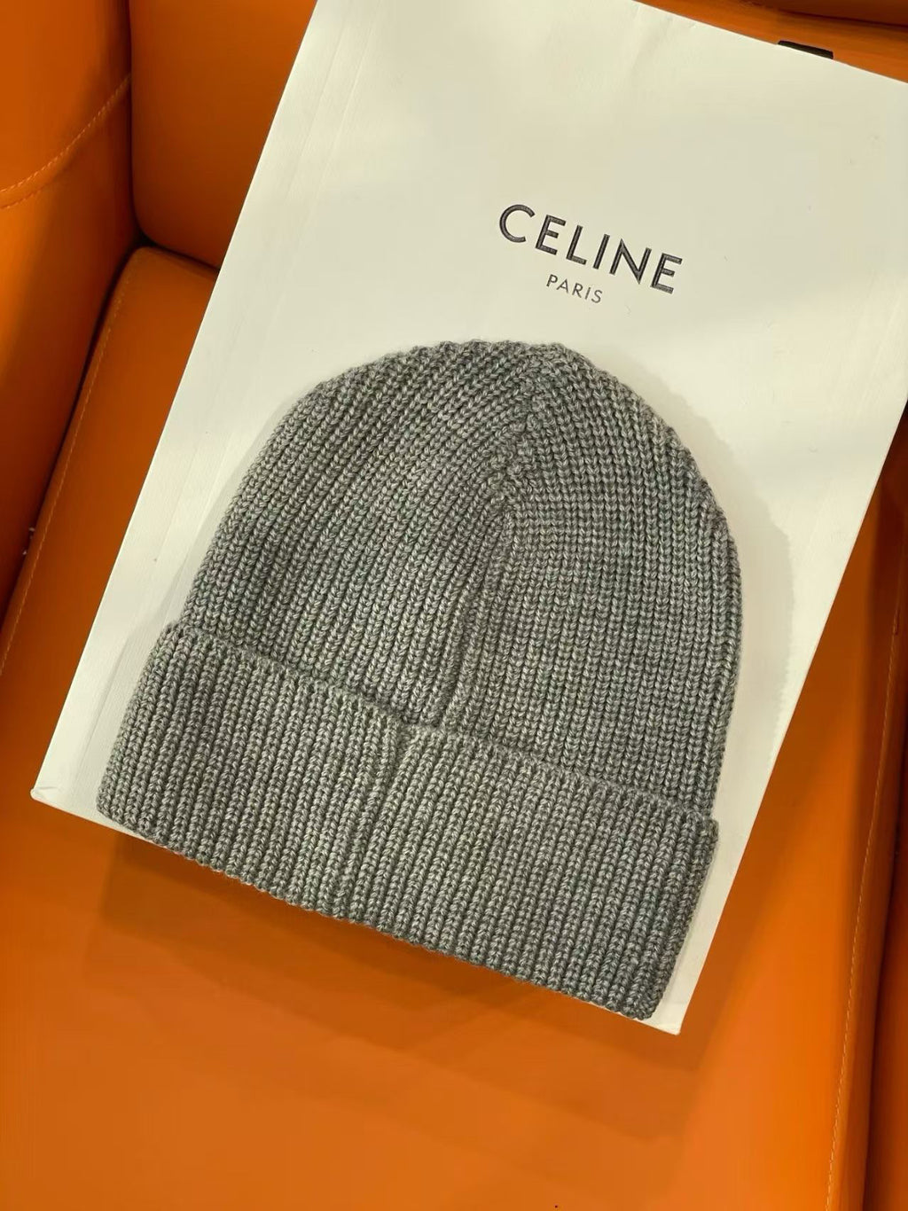 Celine Embroidered Logo Detail Beanie - 1149273033 - Photo 4