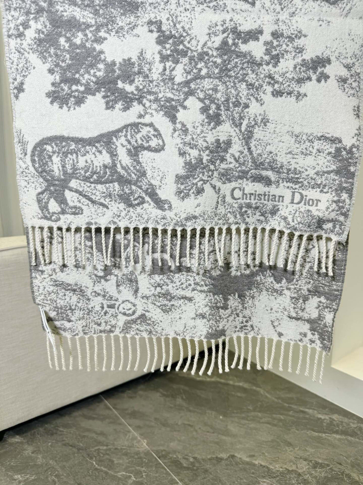 Dior Jacquard Printed Scarf - 973644643 - Photo 4