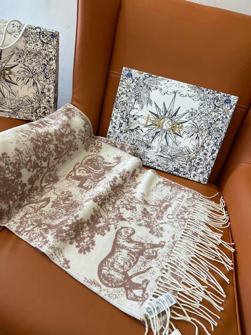 Dior Jacquard Printed Scarf - 945582196 - Photo 4