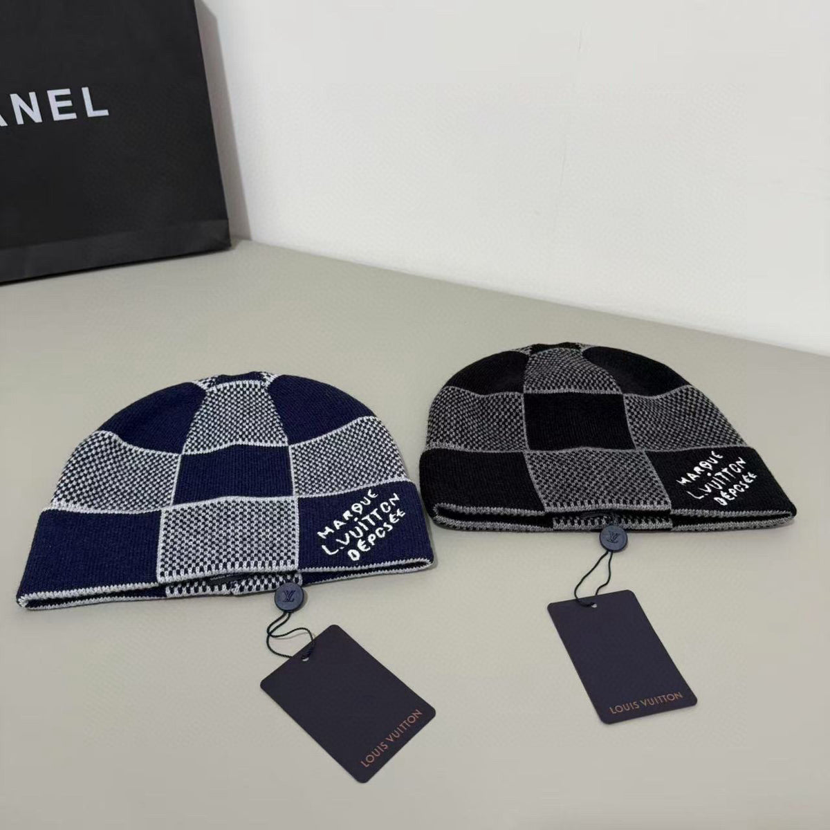 Chanel Logo Detail Knit Beanie - 1141779055 - Photo 4
