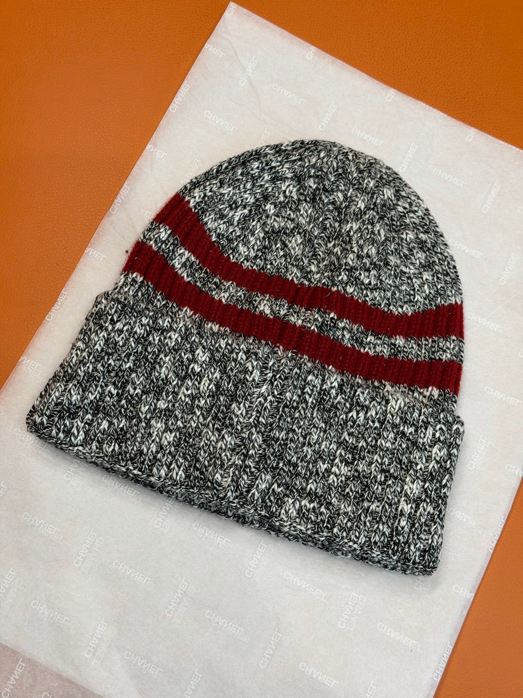 Chanel Jacquard Colorblock Beanie - 1245543947 - Photo 4