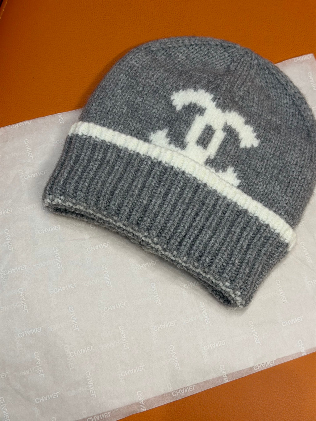 Chanel Jacquard Colorblock Beanie - 1245543566 - Photo 4