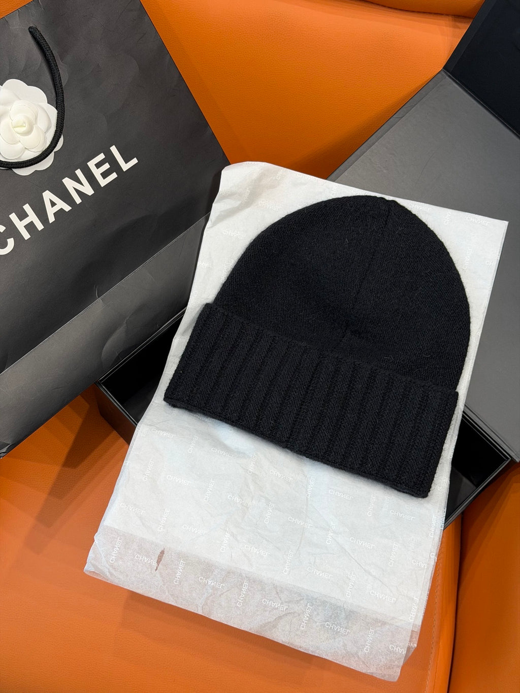 Chanel Embroidered Knit Beanie - 1245544682 - Photo 4