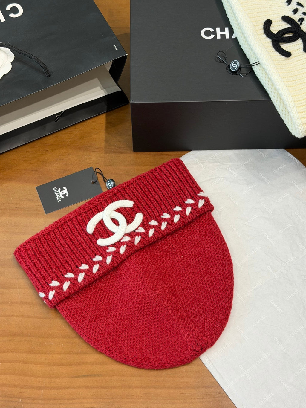 Chanel Knit Beanie - 1245543977 - Photo 4