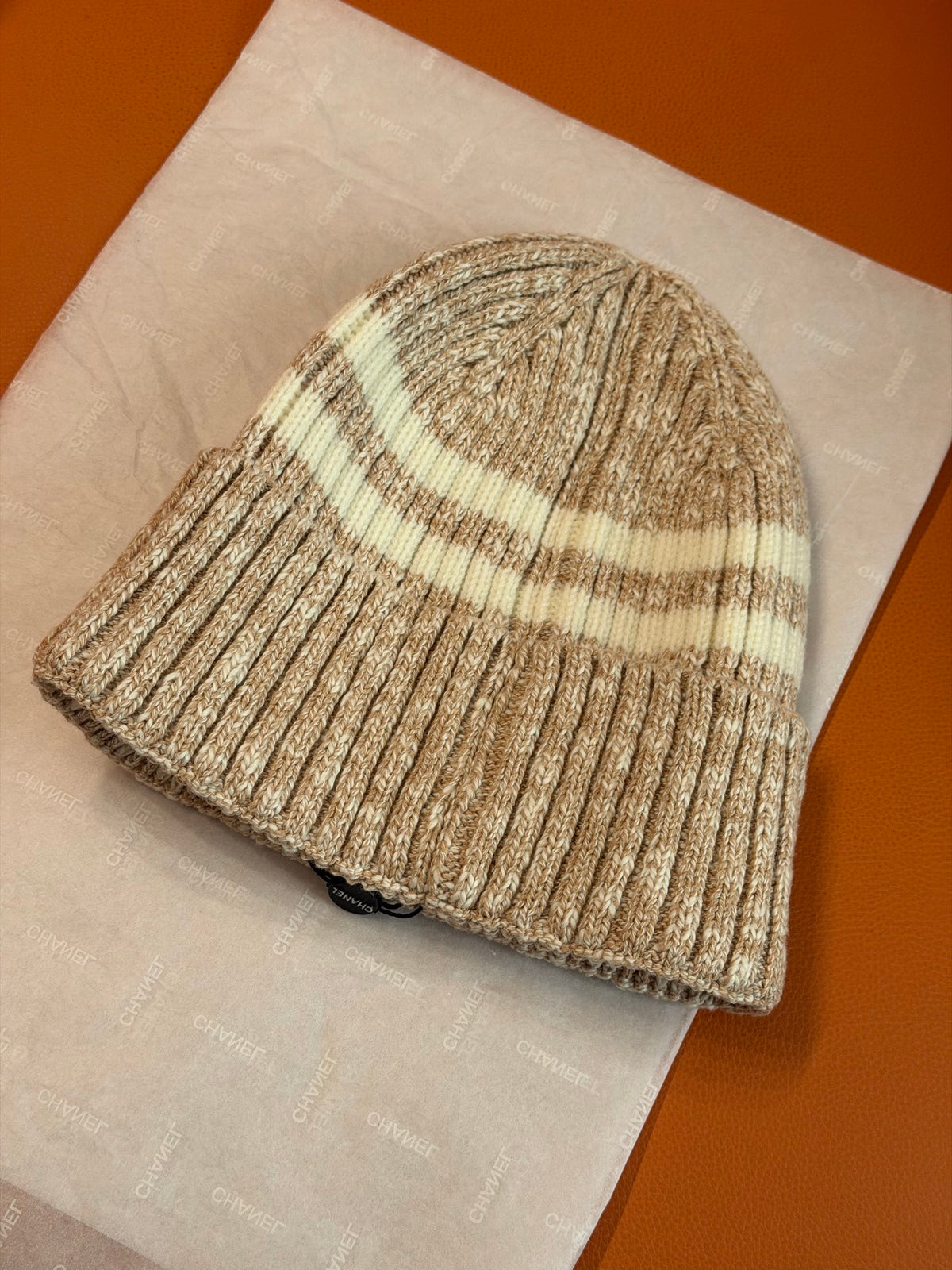 Chanel Jacquard Logo Detail Beanie - 1245543908 - Photo 4
