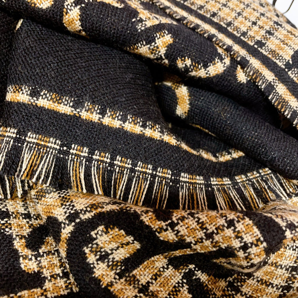 Gucci Check Pattern Logo Detail Scarf - 974834644 - Photo 4