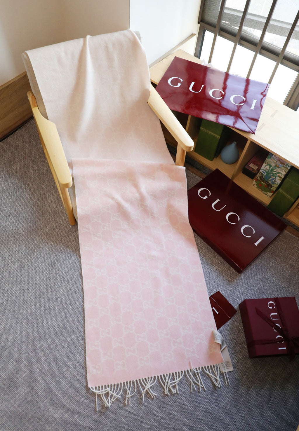 Gucci Jacquard Gradient Scarf - 973238777 - Photo 4