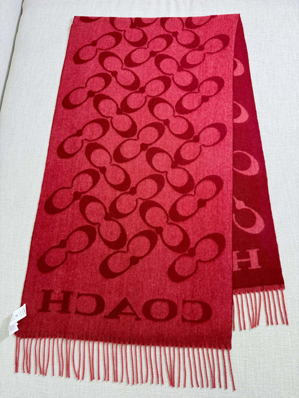 Coach Logo Detail Scarf - 973282494 - Photo 4