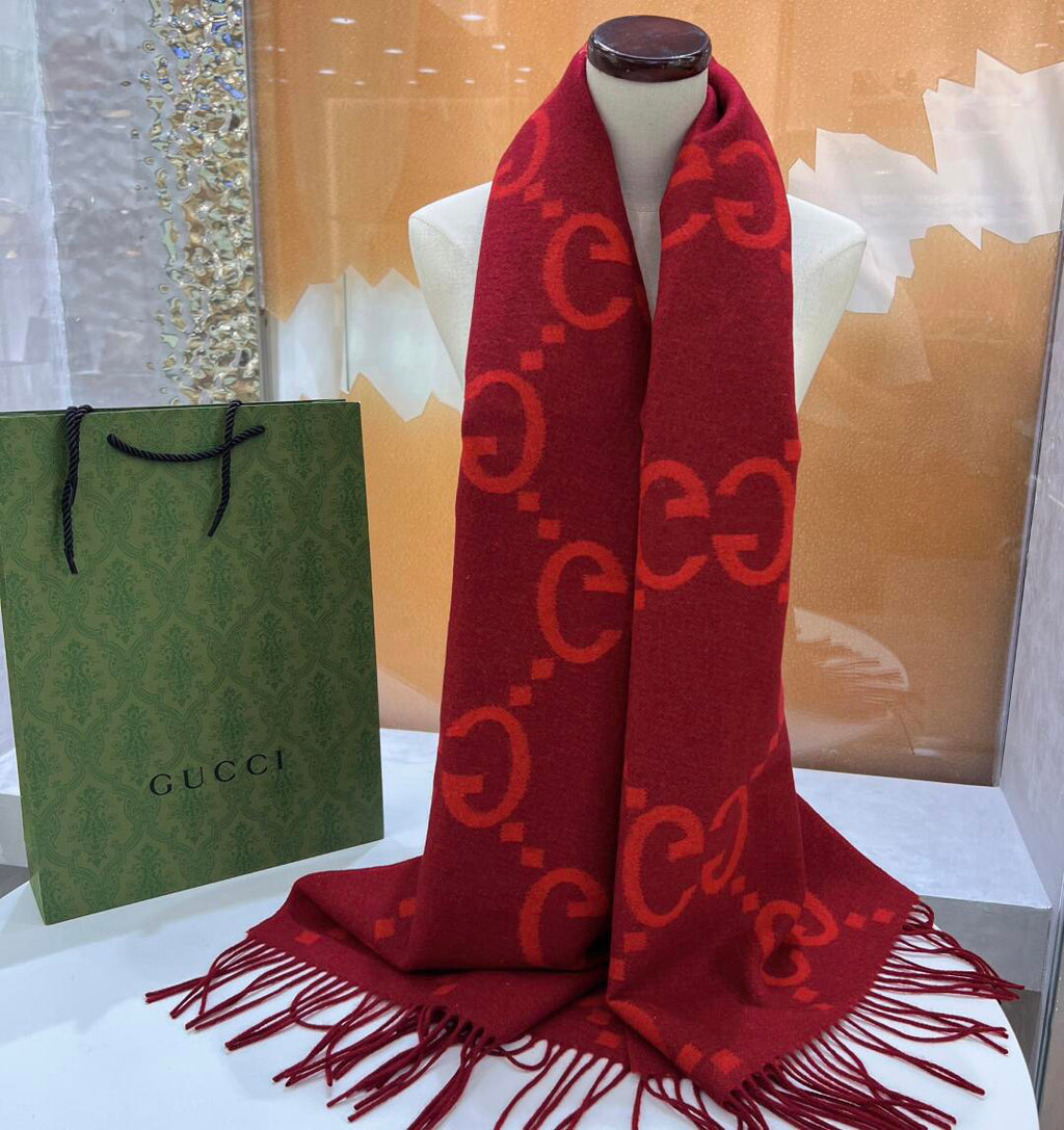 Gucci Jacquard Colorblock Scarf - 990116171 - Photo 4