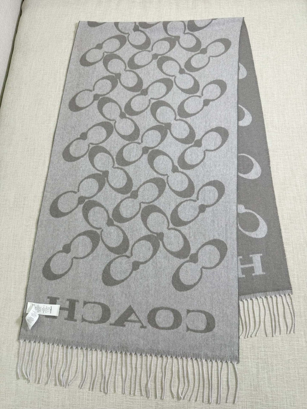 Coach Logo Detail Scarf - 973282533 - Photo 4