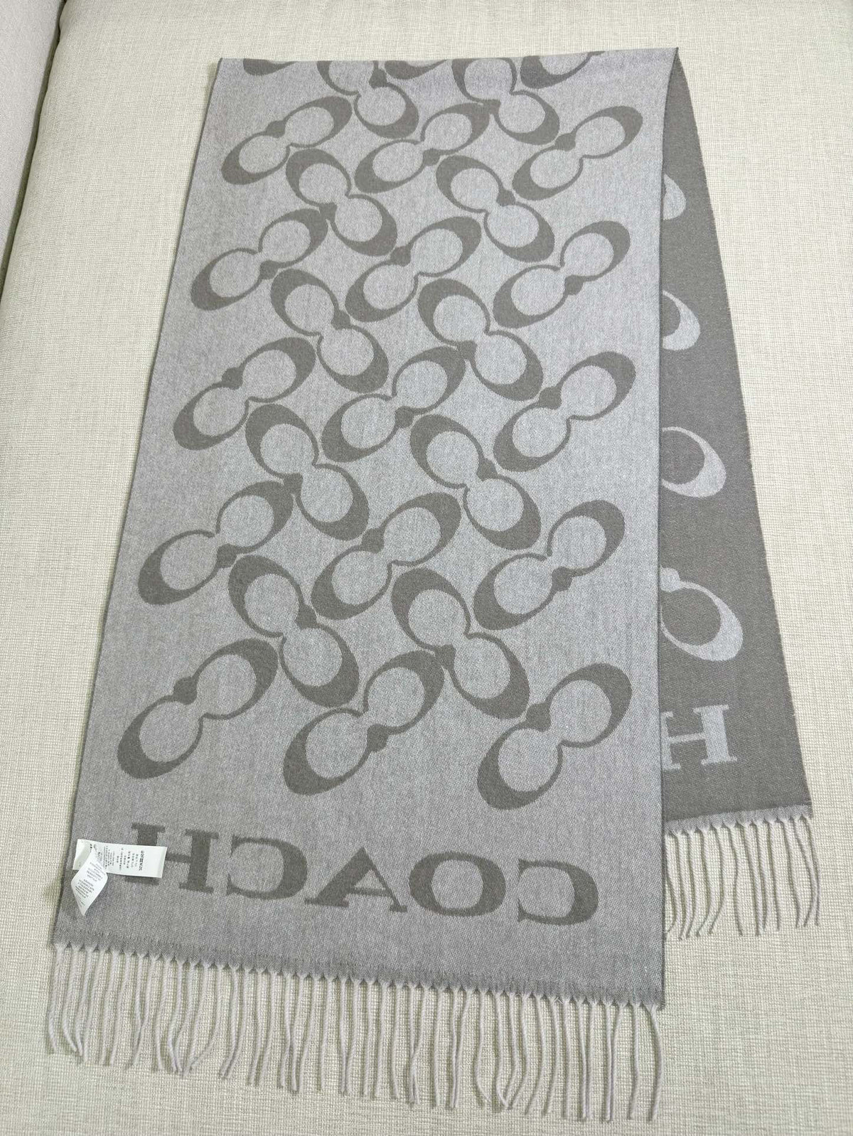 Coach Logo Detail Scarf - 973282533 - Photo 4