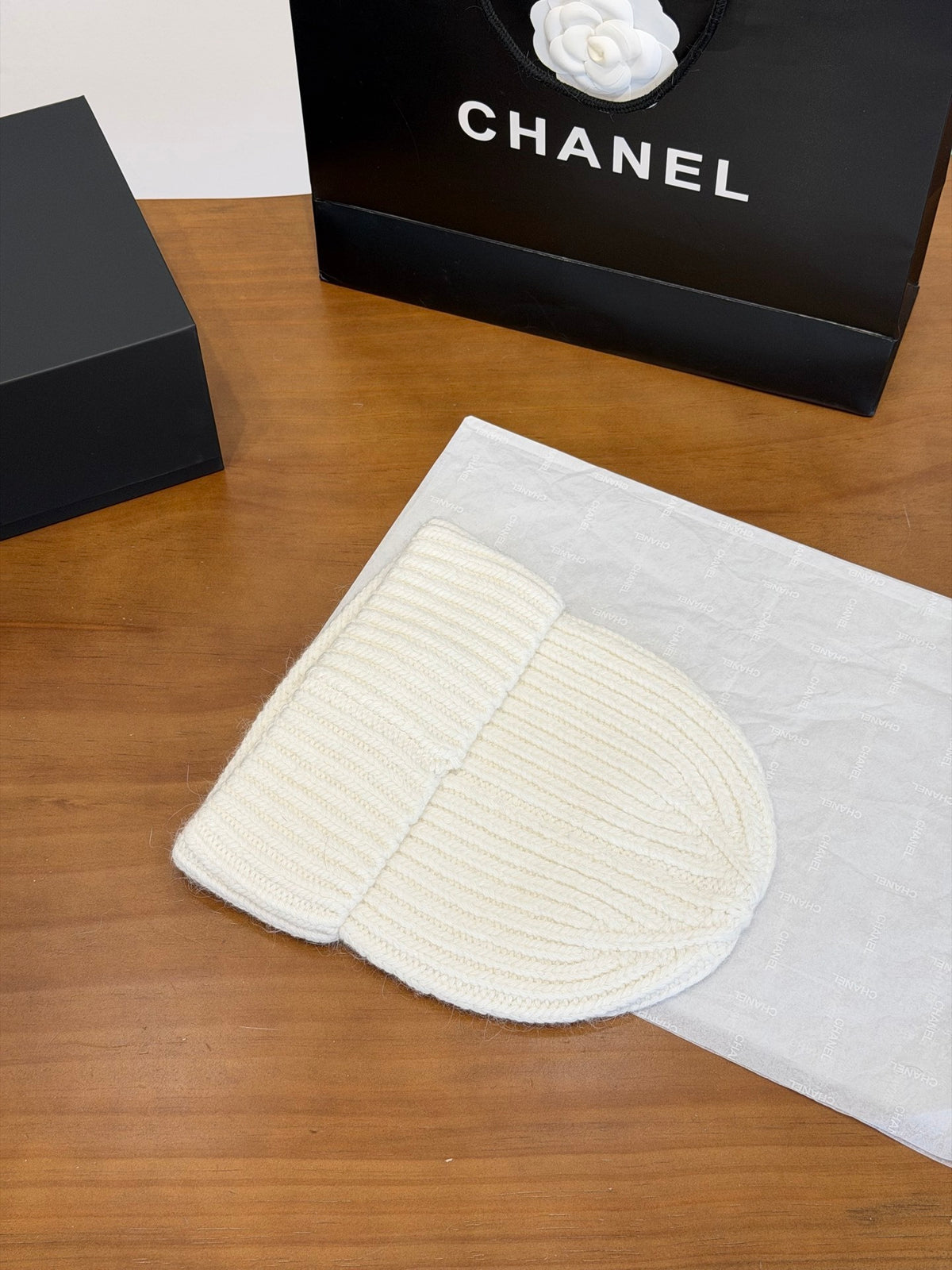 Chanel Embroidered Colorblock Beanie - 1245544769 - Photo 4