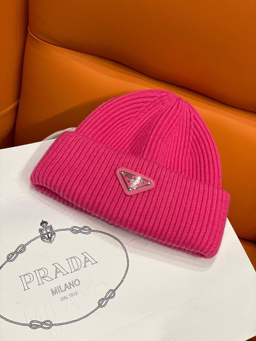 Prada Knit Beanie - 1141790756 - Photo 4