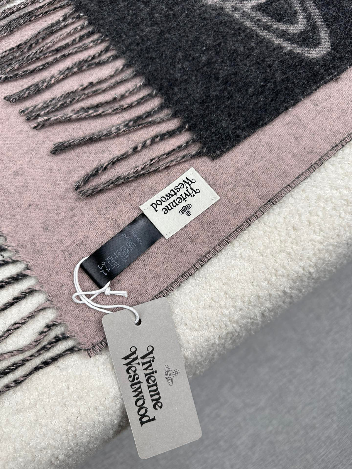 Vivienne Westwood Jacquard Logo Detail Scarf - 973237496 - Photo 4