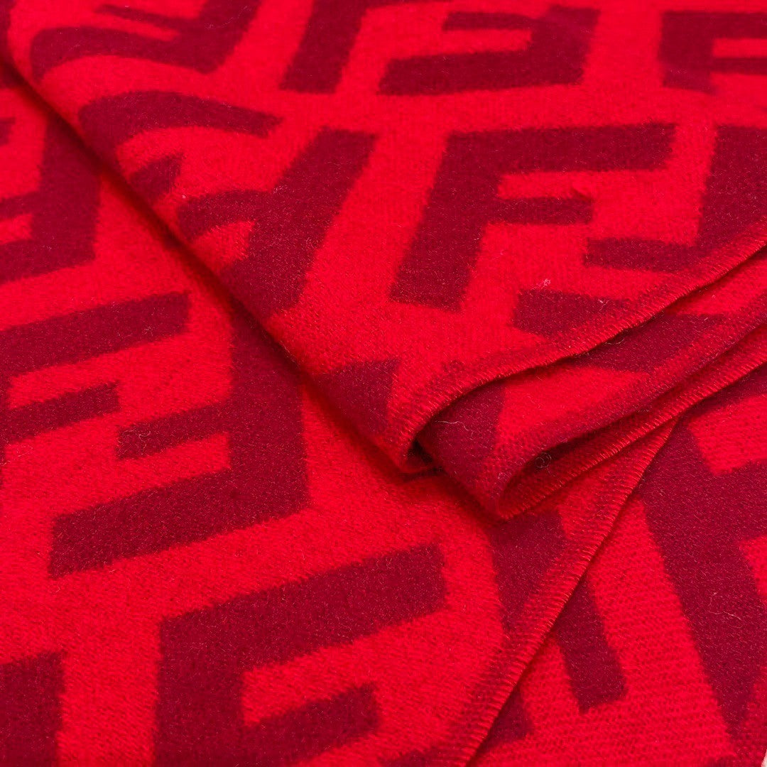 Fendi Jacquard Logo Detail Scarf - 1245378394 - Photo 4
