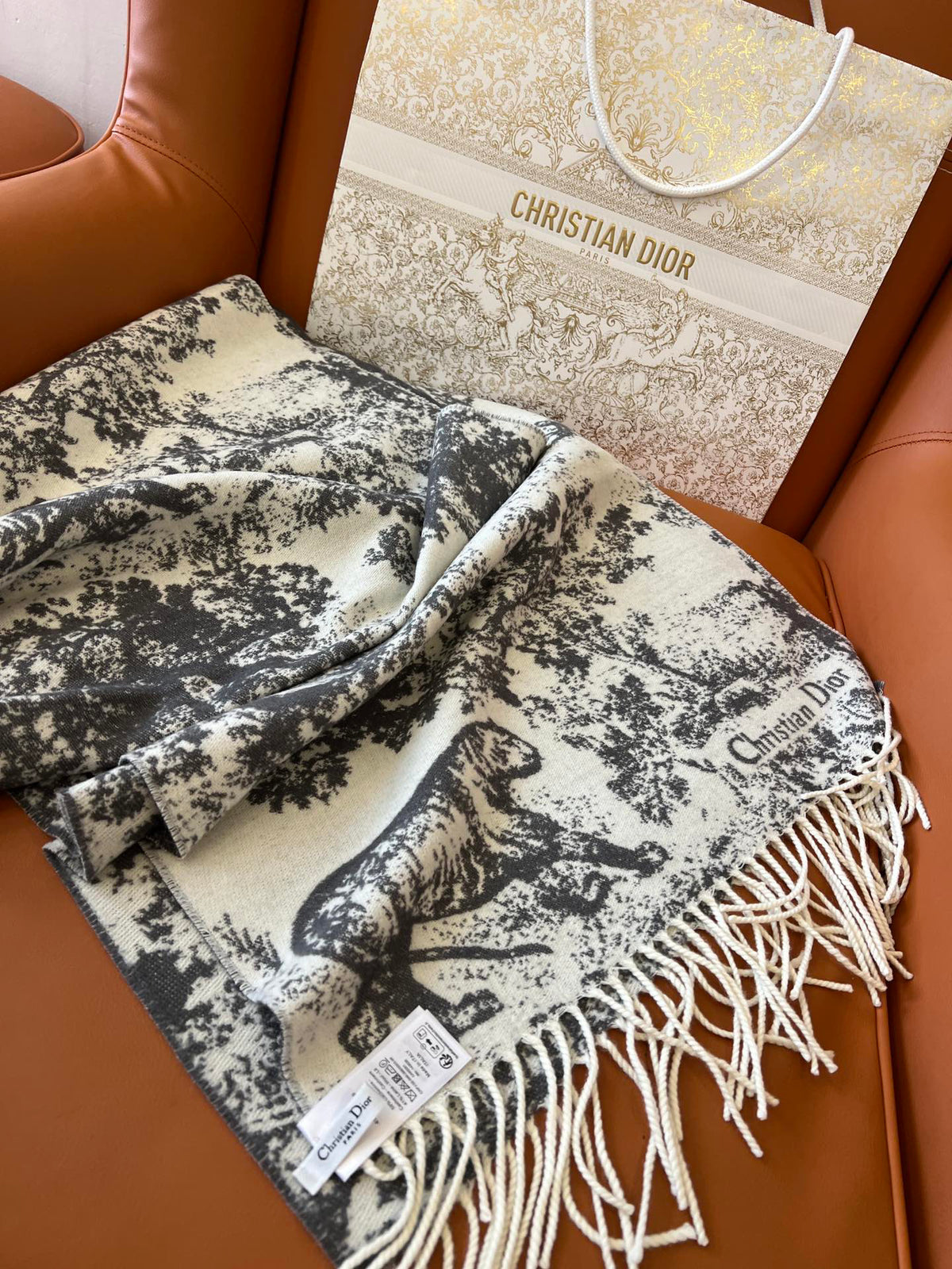 Dior Jacquard Printed Scarf - 984597601 - Photo 4