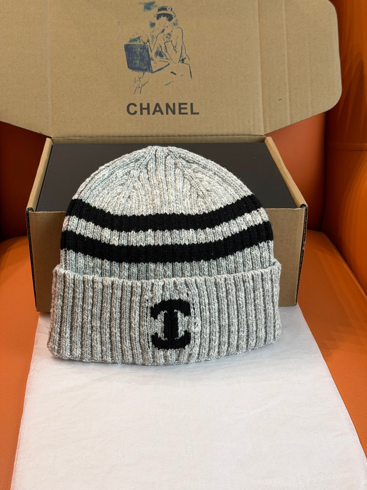 Chanel Jacquard Knit Beanie - 1245543915 - Photo 4