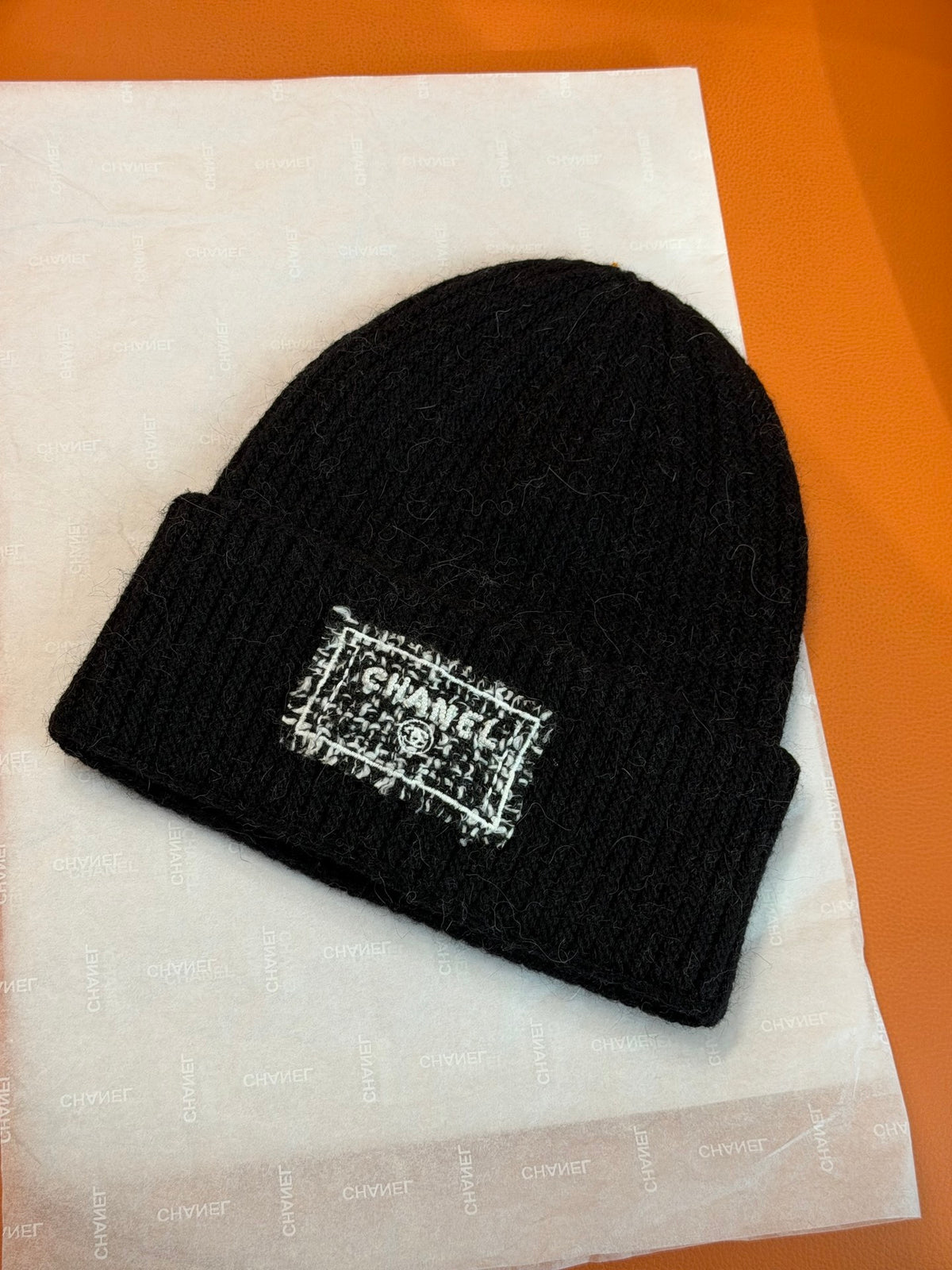 Chanel Colorblock Knit Beanie - 1245543629 - Photo 4