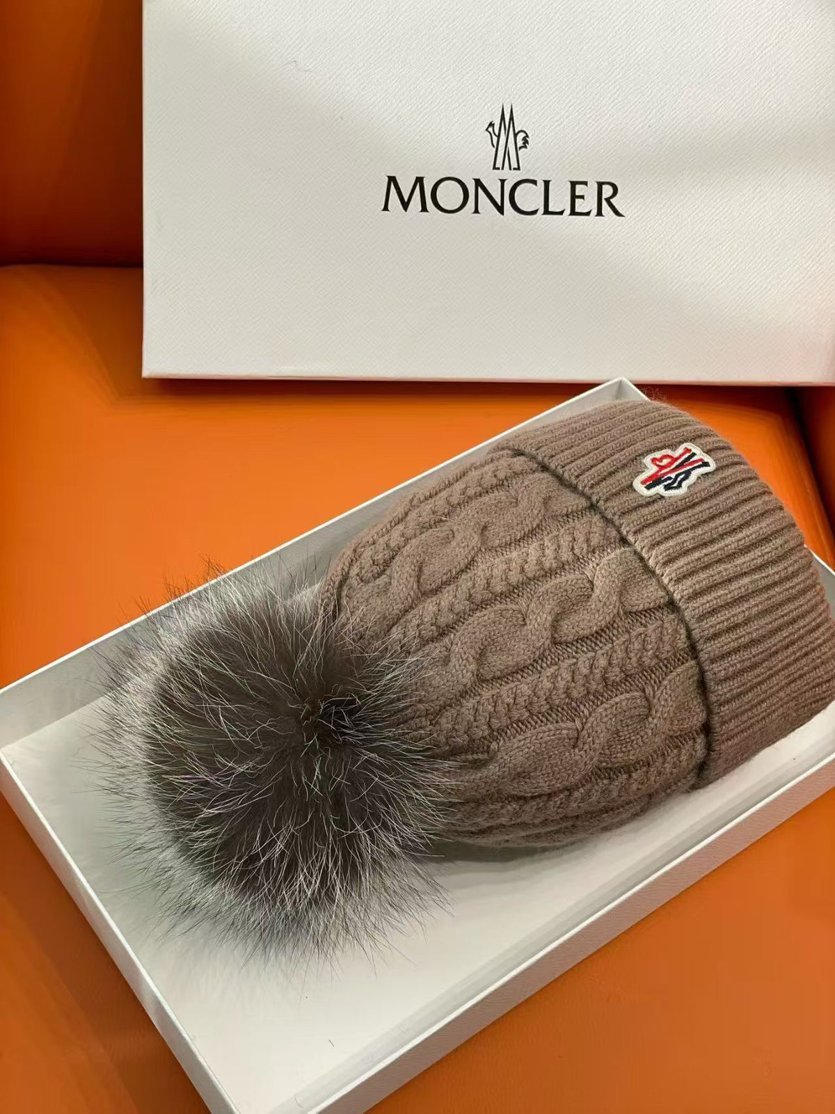 Moncler Knit Pom-Pom Beanie - 1149273309 - Photo 4
