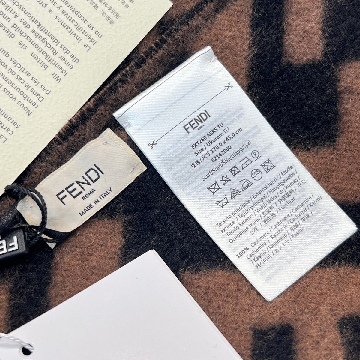 Fendi Jacquard Logo Detail Scarf - 1245377381 - Photo 4