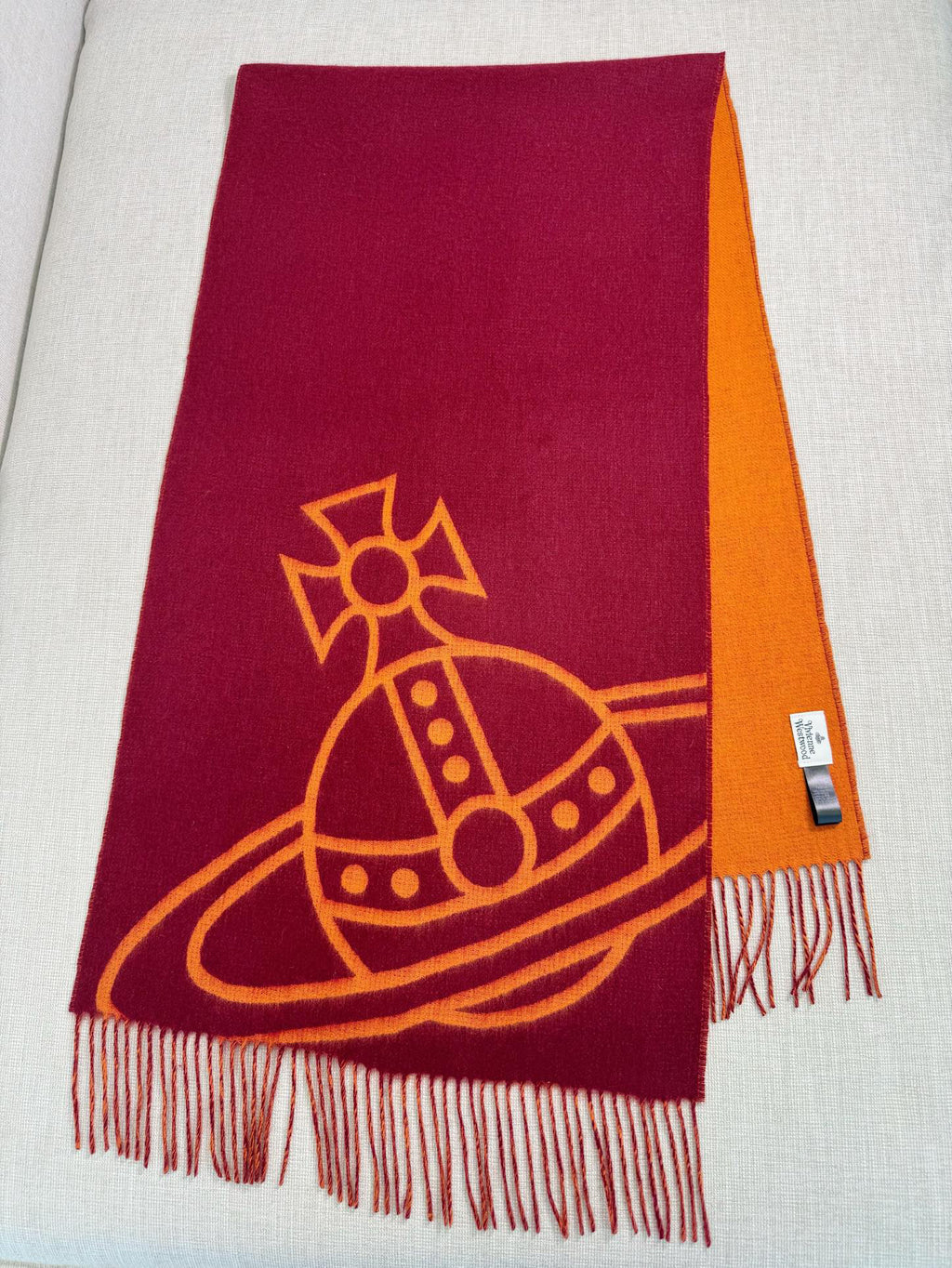Vivienne Westwood Jacquard Logo Detail Scarf - 973646213 - Photo 4