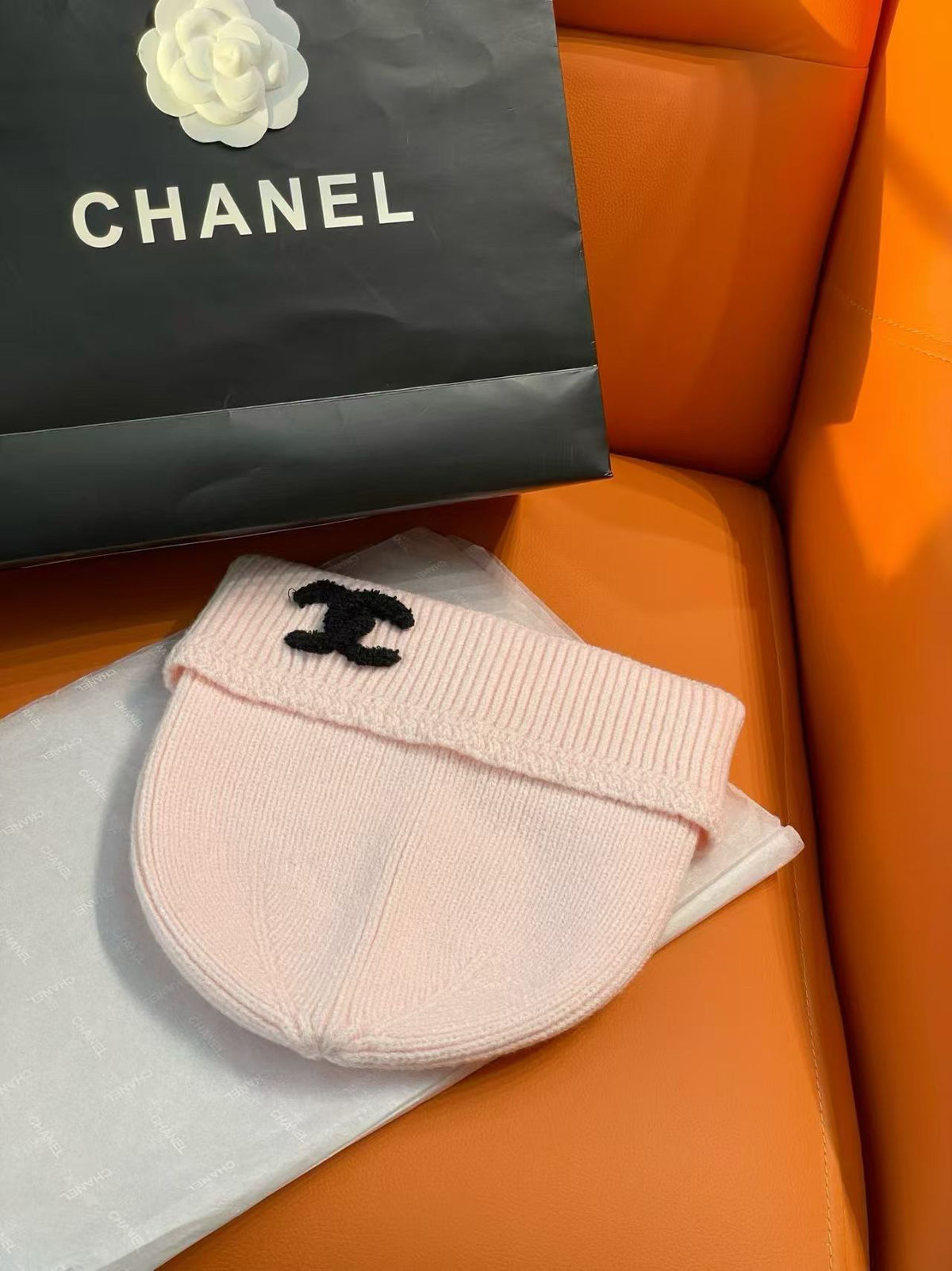 Chanel Logo Detail Knit Beanie - 1149273104 - Photo 4